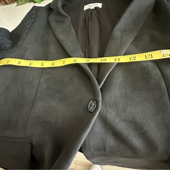Splendid Black Blazer With Cable Knit Sleeves Womens M - Picture 13 of 13